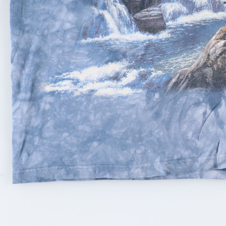 THE MOUNTAIN Eagle Pattern Tie-dye Pattern Long T-shirt Made in USA Men's L /eaa433129