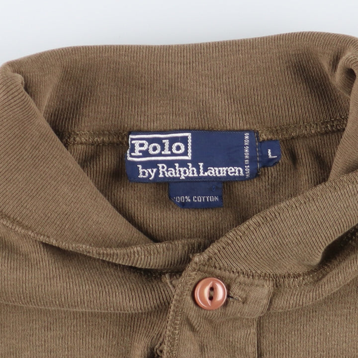 90'S Ralph Lauren POLO by Ralph Lauren Henley neck long T-shirt long T men's L vintage / eaa433134