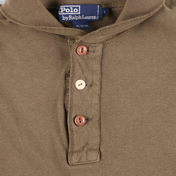 90'S Ralph Lauren POLO by Ralph Lauren Henley neck long T-shirt long T men's L vintage / eaa433134