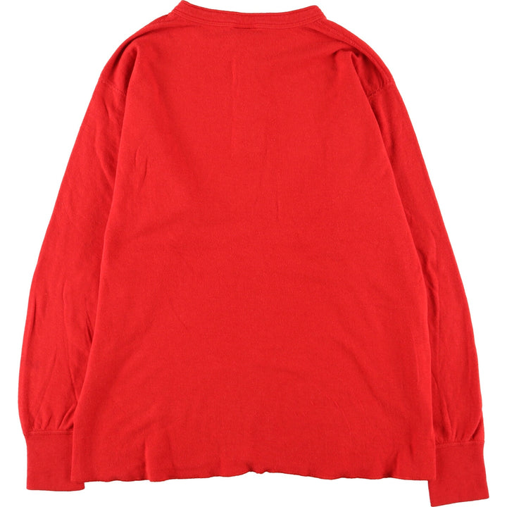 ~90'S LLBean Henley neck long T-shirt long T Made in USA Men's L Vintage /eaa433135