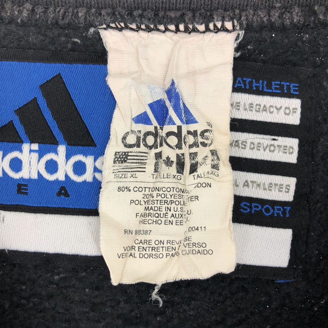 90'S Adidas TEAM back logo print sweatshirt, made in USA, men's XL, vintage /eaa433241