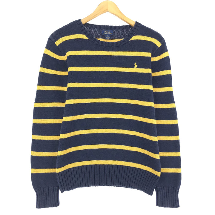 Ralph Lauren POLO RALPH LAUREN Striped Pattern Cotton Knit Sweater Women's XL /eaa433293