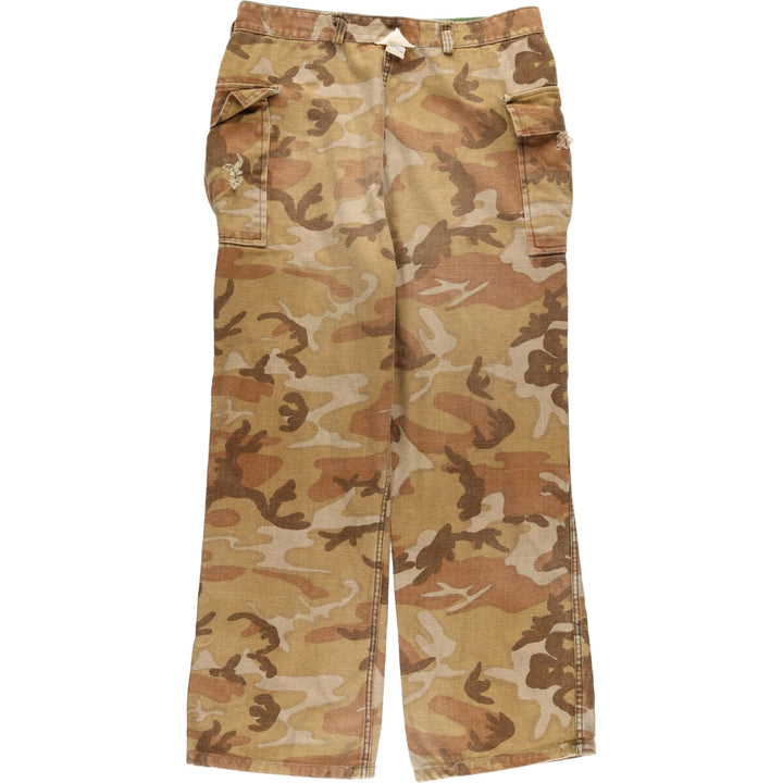 Camouflage pattern reversible cargo pants for men, size W34 / eaa433431