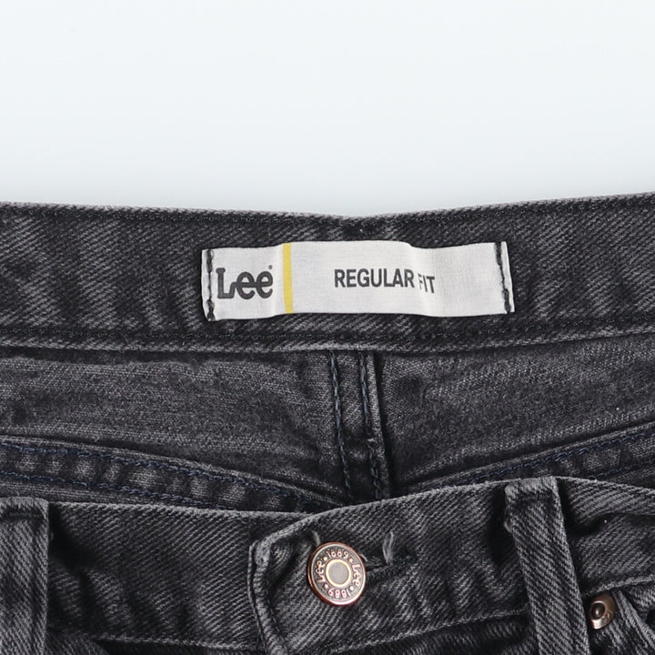 Lee REGULAR FIT Black Denim Straight Denim Pants Men's w36 cotton black type Vintage Second Hand