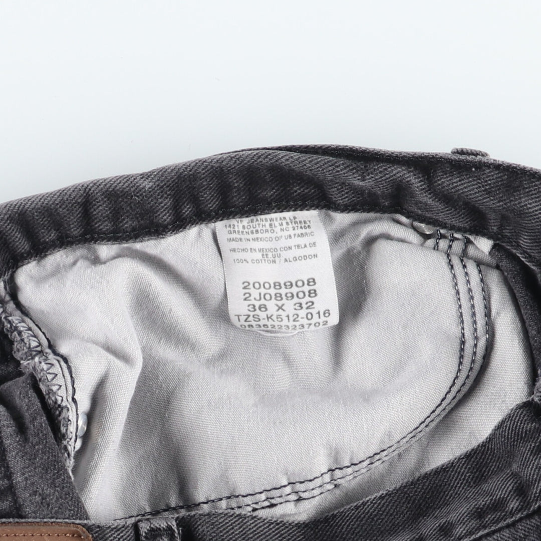 Lee REGULAR FIT Black Denim Straight Denim Pants Men's w36 cotton black type Vintage Second Hand