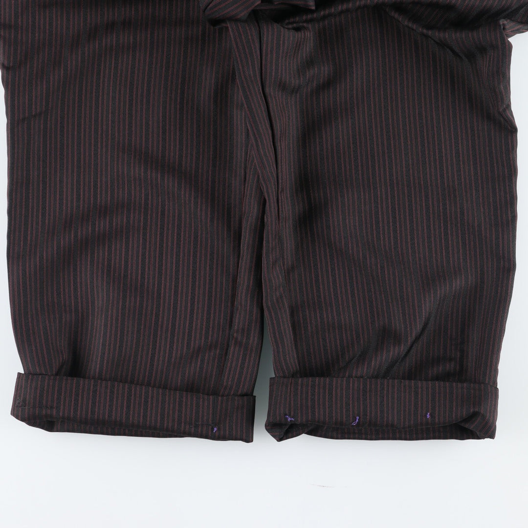 Alponse Gioviani Stripe Pattern Two-pleat Slacks Pants Men's W34 / eaa433460