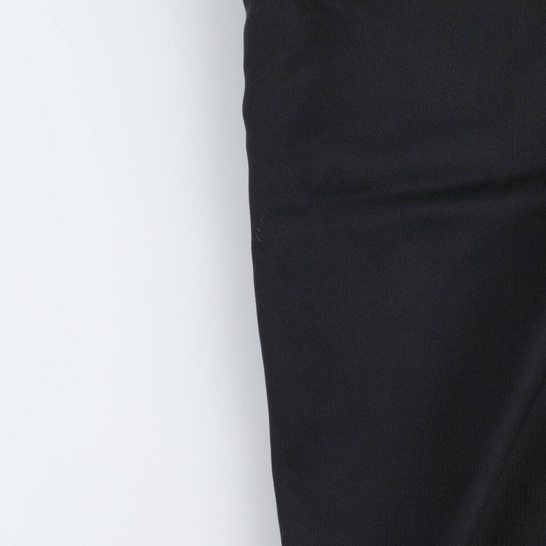CLAIBORNE Two-pleat slacks pants for men, size w32 polyester black type Vintage Second Hand
