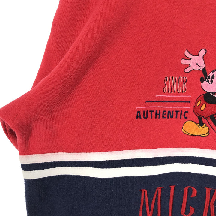 90'S MICKEY&CO. MICKEY MOUSE Mickey Mouse character sweatshirt, men's L, vintage /eaa433522