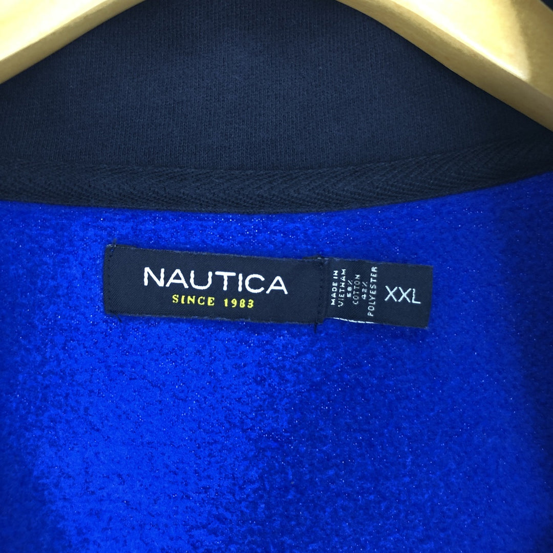 NAUTICA Half-Zip Sweatshirt, Trainer, Men's XXL / eaa433533