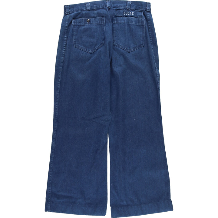 90'S US Navy Military Denim Sailor Pants Made in USA 18R Women's XL (w31) Vintage /eaa433589