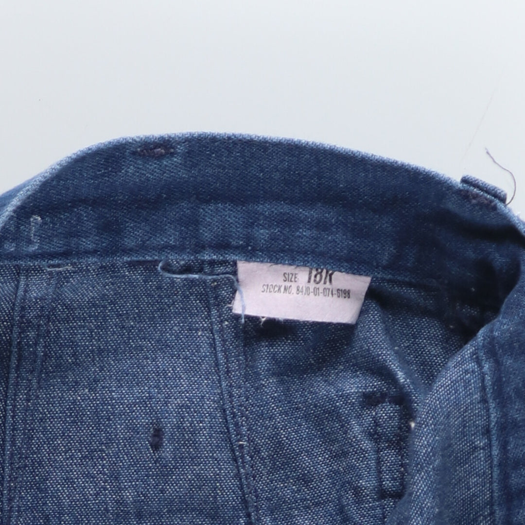 90'S US Navy Military Denim Sailor Pants Made in USA 18R Women's XL (w31) Vintage /eaa433589