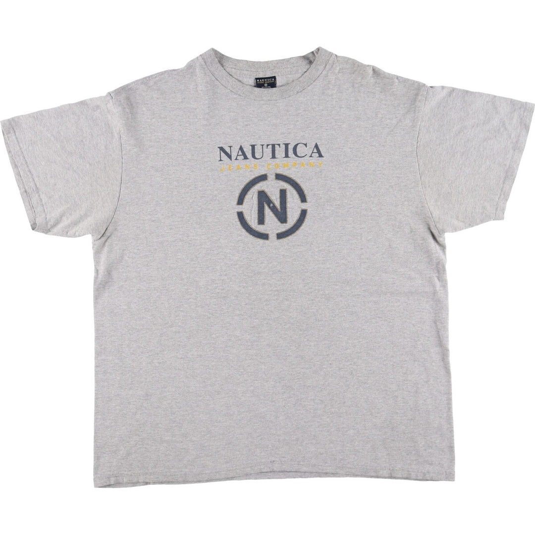 00'S Nautica NAUTICA JEANS COMPANY Short Sleeve Logo T-Shirt Men's L /eaa433607