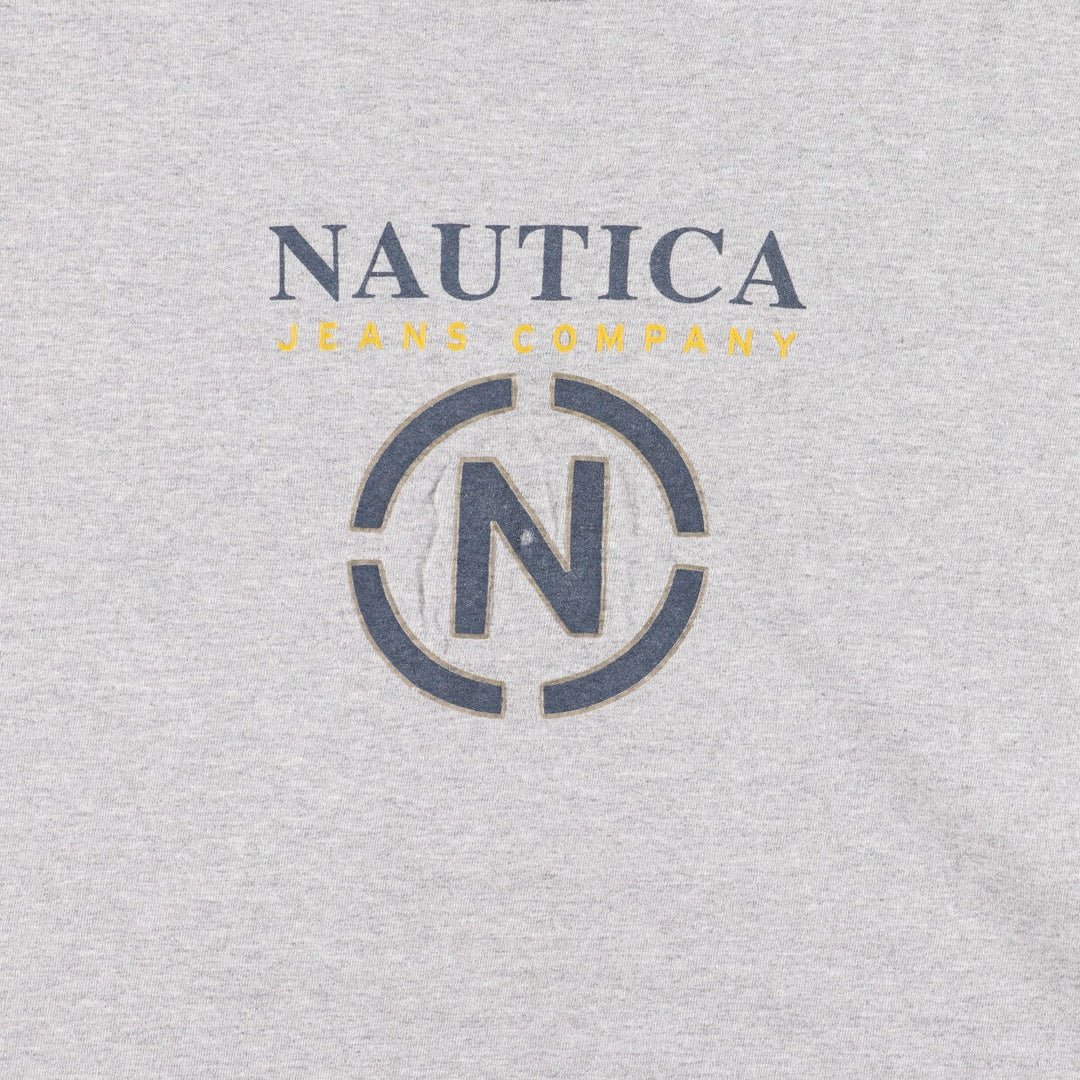 00'S Nautica NAUTICA JEANS COMPANY Short Sleeve Logo T-Shirt Men's L /eaa433607