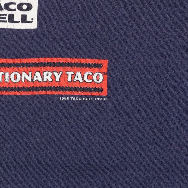 90's IN ADVANCE TACO BELL Advertising T-shirt Made in USA Men's XL /eaa433809