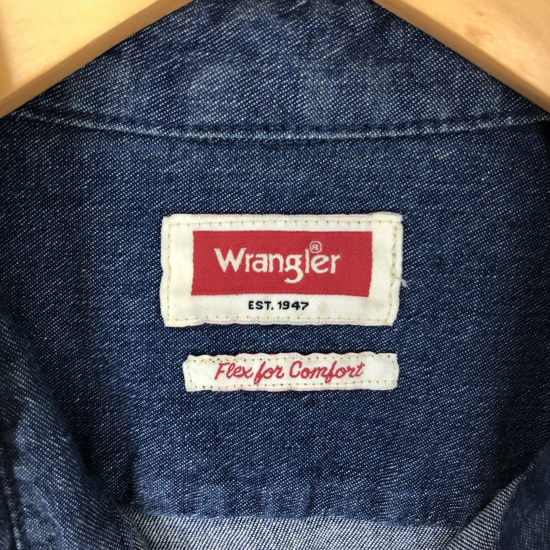 Wrangler Long Sleeve Denim Shirt Men's L /eaa433856