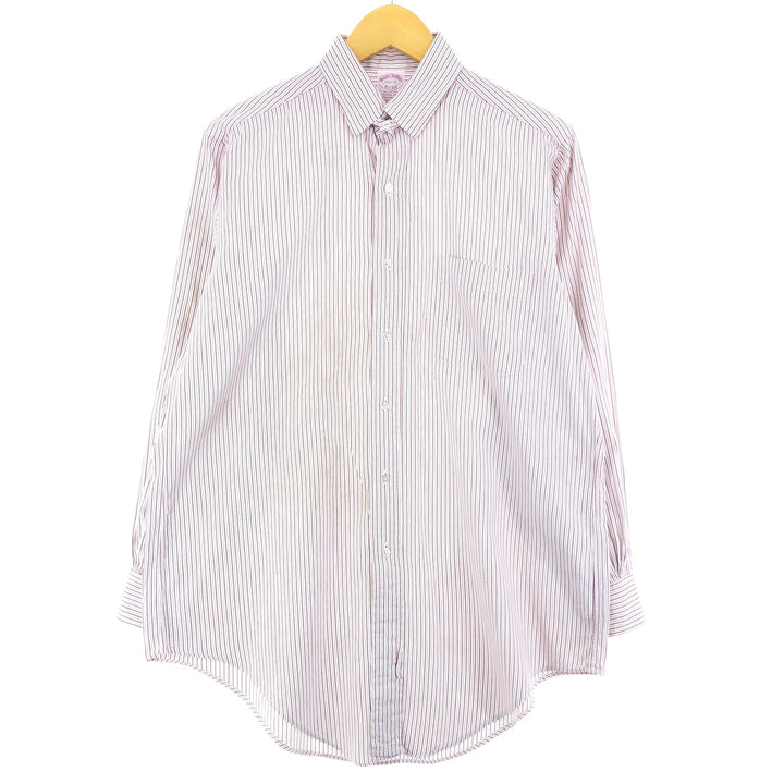Brooks Brothers Est.1818 Long Sleeve Striped Shirt Made in USA Men's M /eaa433891