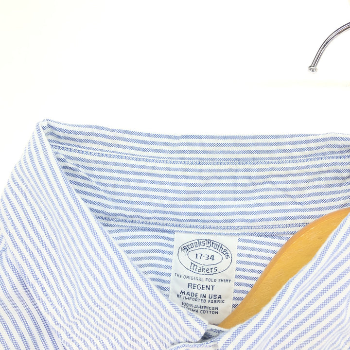 Brooks Brothers MAKERS Long Sleeve Button-Down Striped Shirt Made in USA Men's XL /eaa433895