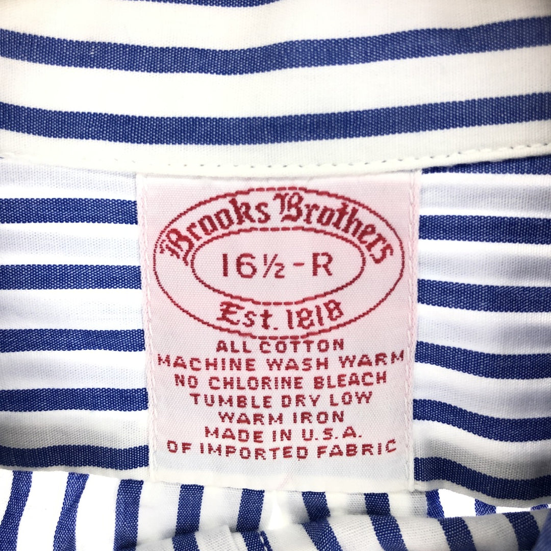 60'S Brooks Brothers Est.1818 Long Sleeve Button-Down Striped Shirt Made in USA Men's L /eaa433899