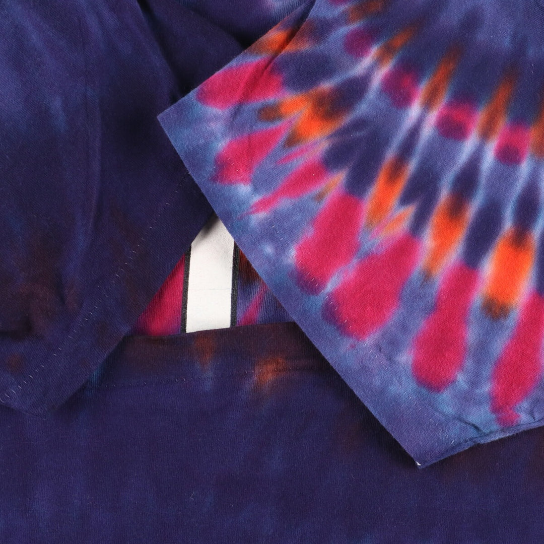 80s-90'S ALORE Jaws Crab Shack Tie-dye Pattern Peace Mark Print T-shirt Made in USA Men's L Vintage/eaa433913