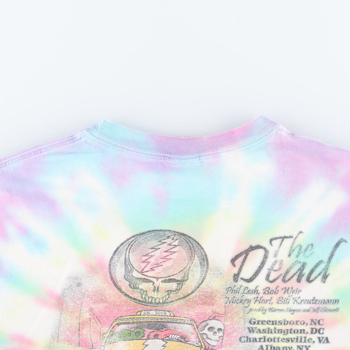 GRATEFUL DEAD THE DEAD TOUR 2009 Tie-dye Pattern Band T-shirt Men's L /eaa433915