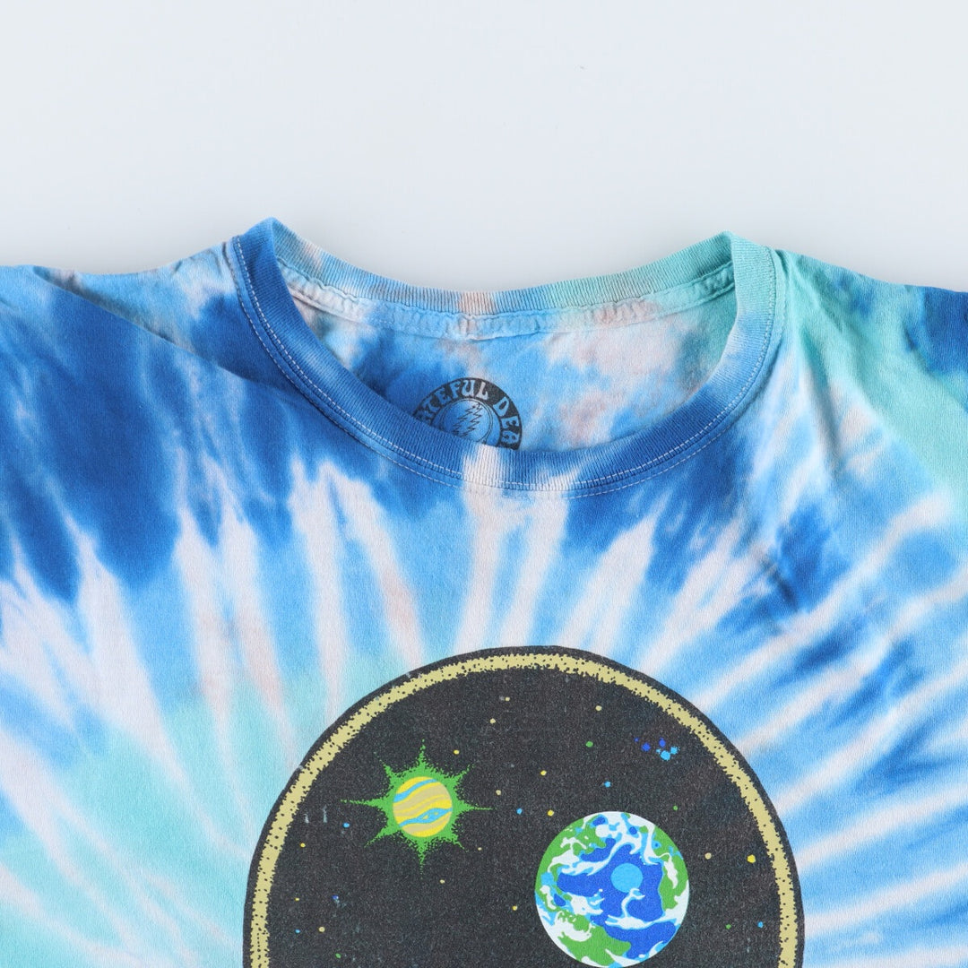 GRATEFUL DEAD Grateful Dead Tie-dye Pattern Skull Pattern Band T-shirt Band Tee Men's XXL /eaa433928