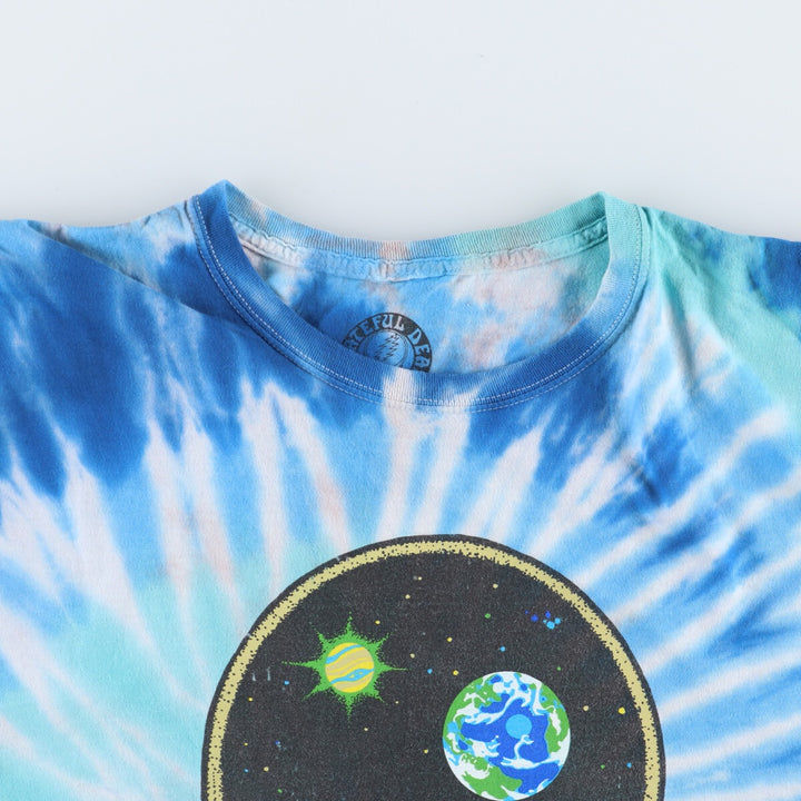 GRATEFUL DEAD Grateful Dead Tie-dye Pattern Skull Pattern Band T-shirt Band Tee Men's XXL /eaa433928