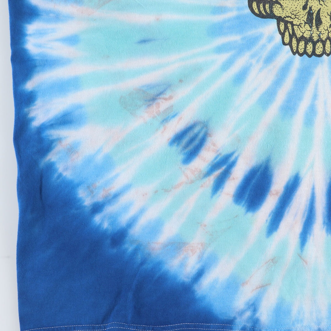 GRATEFUL DEAD Grateful Dead Tie-dye Pattern Skull Pattern Band T-shirt Band Tee Men's XXL /eaa433928