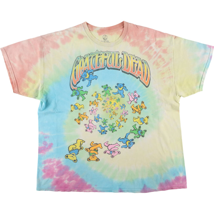 GRATEFUL DEAD Grateful Dead Tie-dye Pattern Band T-shirt Band Tee Men's XXL /eaa433929