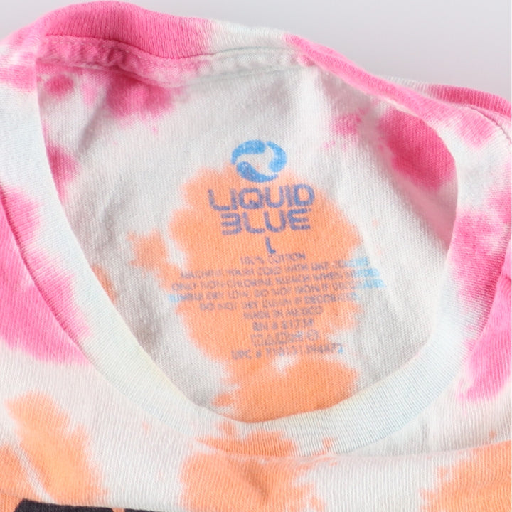 LIQUID BLUE WOOD STOCK Woodstock Festival Tie-dye Pattern Band T-shirt Band T Men's L /eaa433935