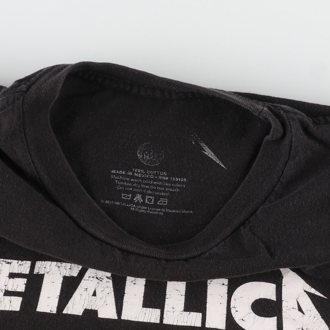 METALLICA Metallica Band T-shirt Band T Men's M /eaa433954