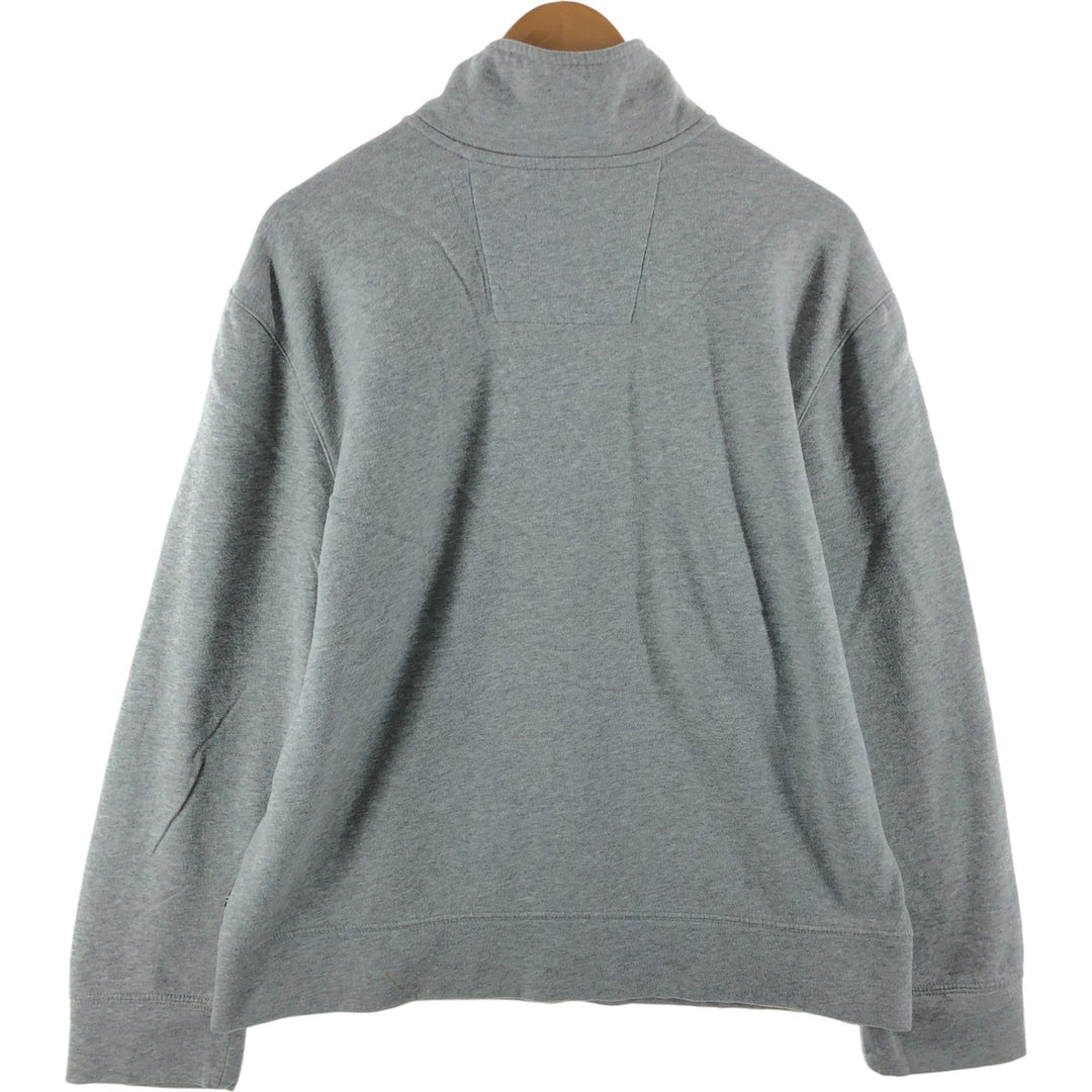 NAUTICA Half-Zip Sweatshirt, Men's Size L cotton gray type Vintage Second Hand