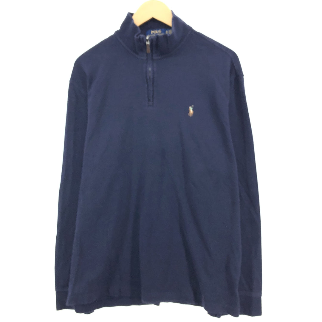 Ralph Lauren POLO RALPH LAUREN ESTATE RIB half zip sweatshirt, sweatshirt, men's XL size /eaa434044