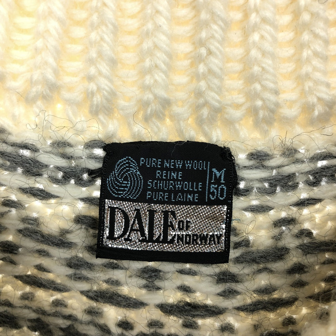 DALE OF NORWAY Reindeer Pattern Mock Neck Nordic Sweater Men's M size /eaa434086