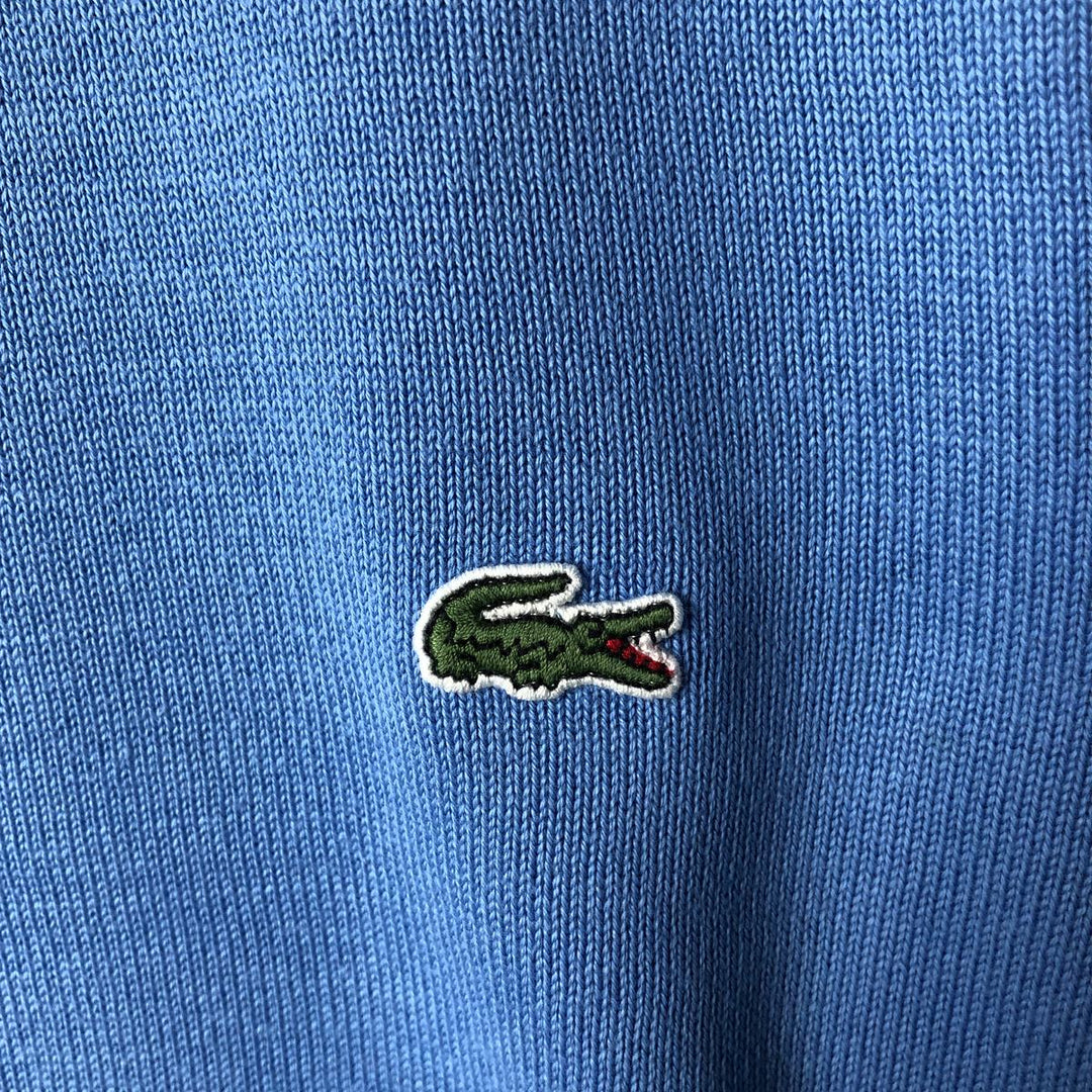 Lacoste Cotton Knit Sweater, Size 5, Men's Size L cotton Blue type light blue Vintage Second Hand