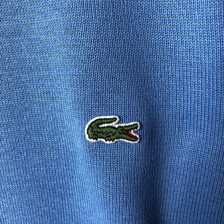 Lacoste Cotton Knit Sweater, Size 5, Men's Size L cotton Blue type light blue Vintage Second Hand