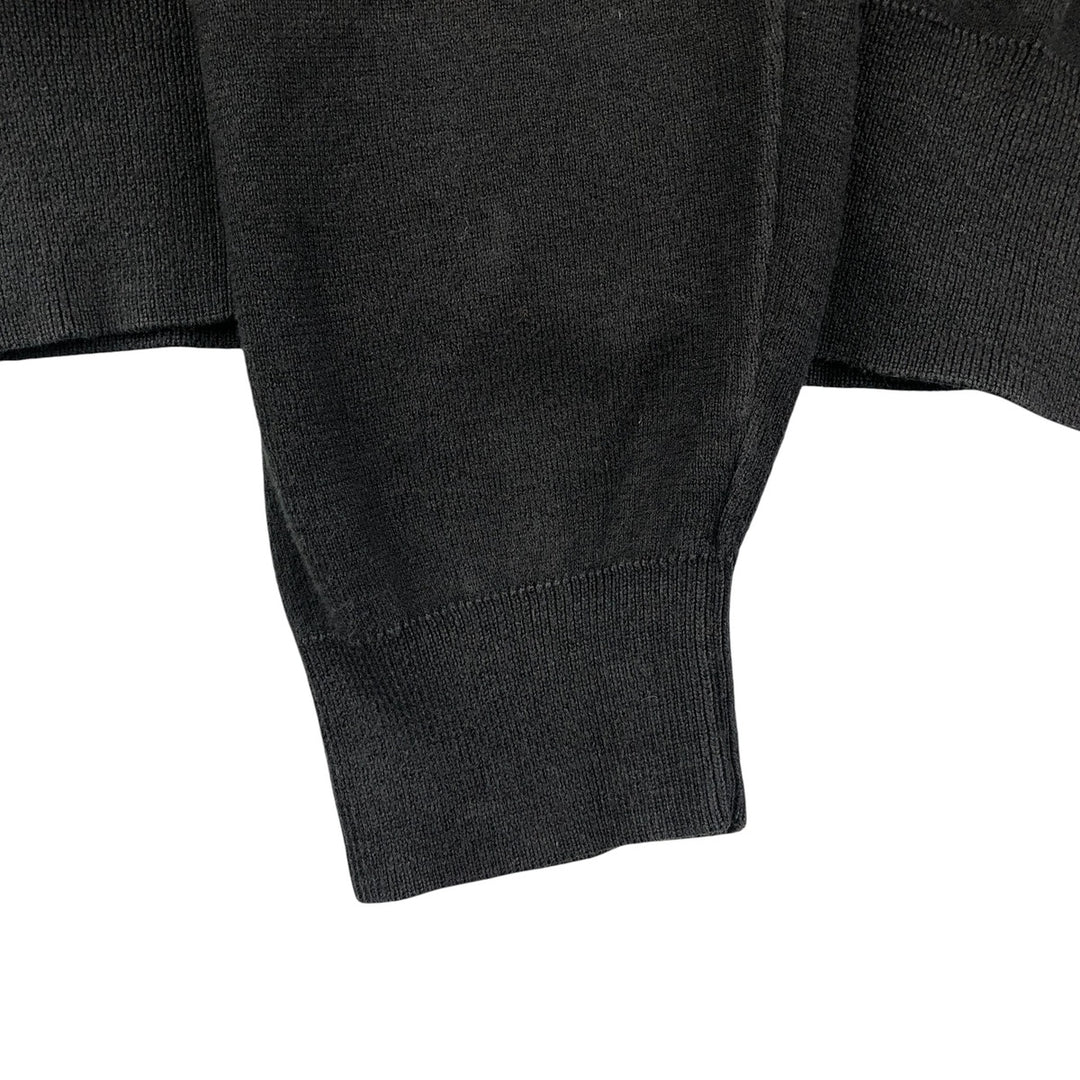 Ralph Lauren POLO by Ralph Lauren V-neck Pima cotton knit sweater, men's size L Pima Cotton black type Vintage Second Hand