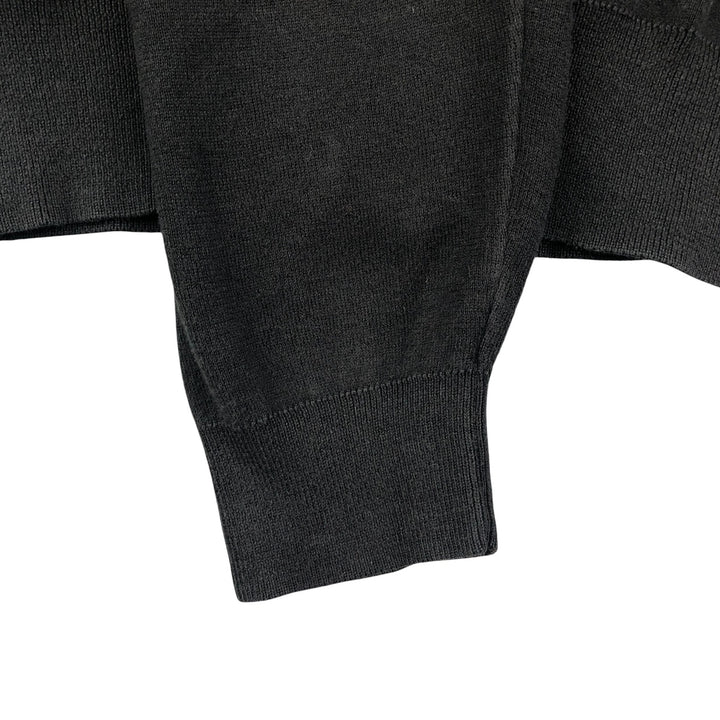 Ralph Lauren POLO by Ralph Lauren V-neck Pima cotton knit sweater, men's size L Pima Cotton black type Vintage Second Hand