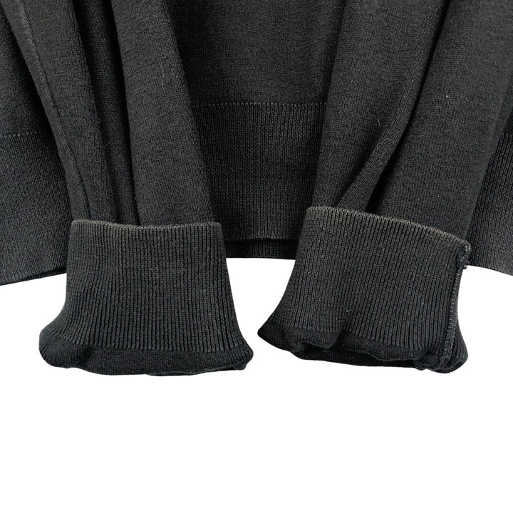 Ralph Lauren POLO by Ralph Lauren V-neck Pima cotton knit sweater, men's size L Pima Cotton black type Vintage Second Hand