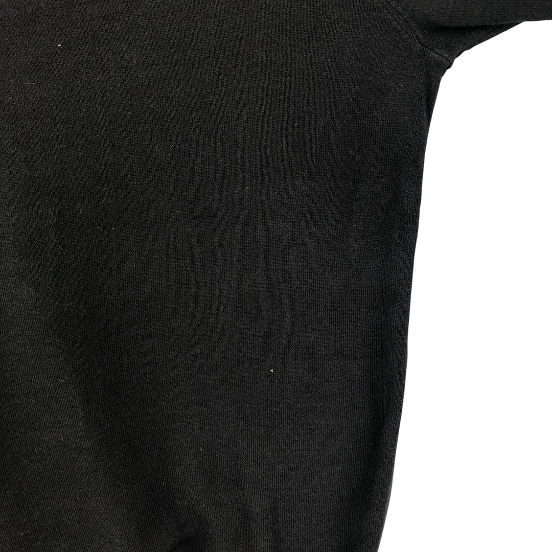 Ralph Lauren POLO by Ralph Lauren V-neck Pima cotton knit sweater, men's size L Pima Cotton black type Vintage Second Hand