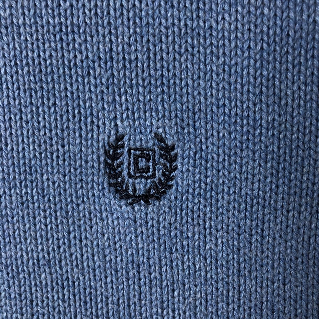 Chaps Cotton Knit Sweater, Men's Size L cotton Blue type light blue Vintage Second Hand