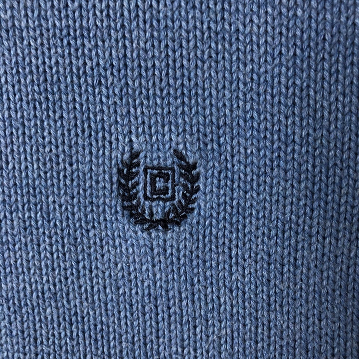 Chaps Cotton Knit Sweater, Men's Size L cotton Blue type light blue Vintage Second Hand