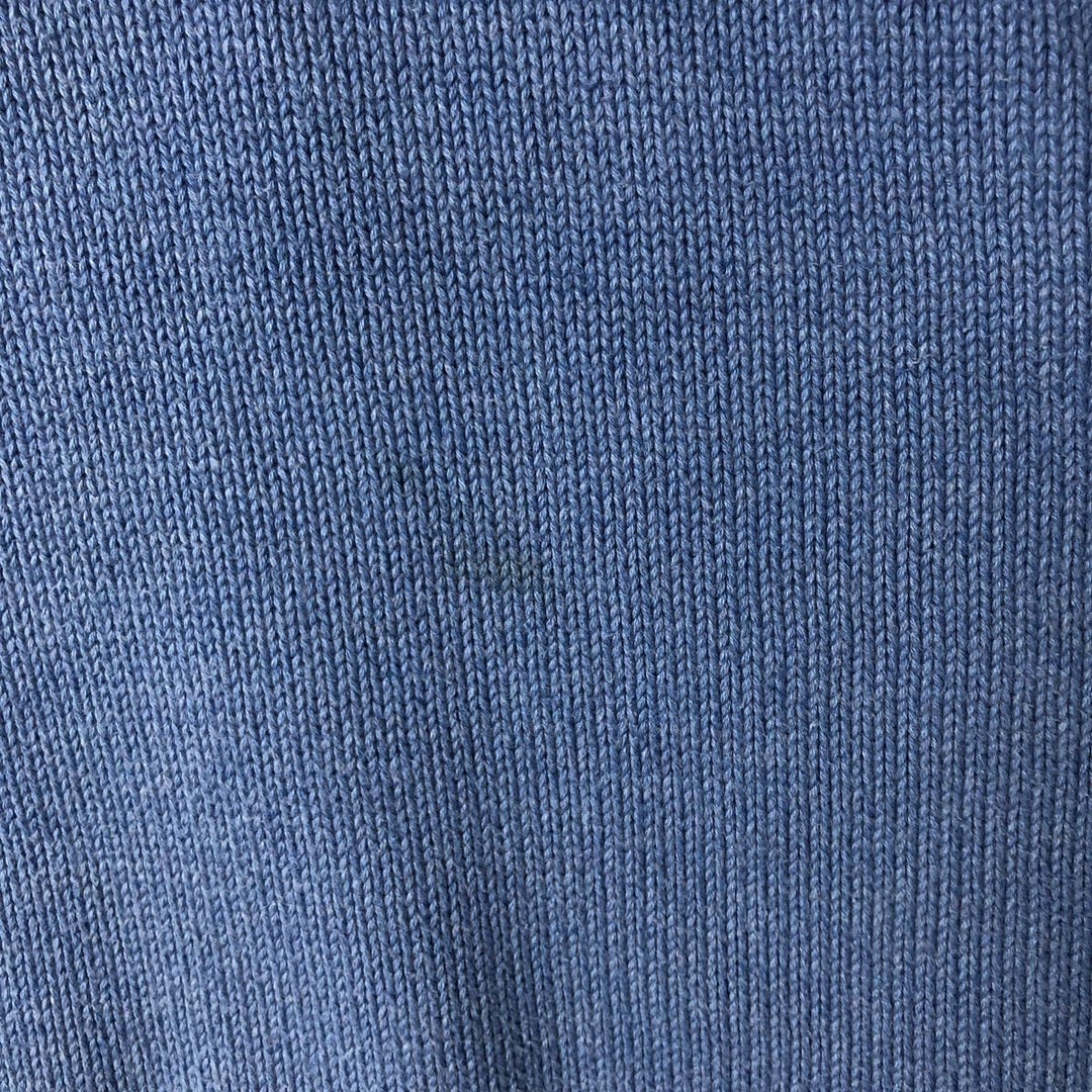 Chaps Cotton Knit Sweater, Men's Size L cotton Blue type light blue Vintage Second Hand