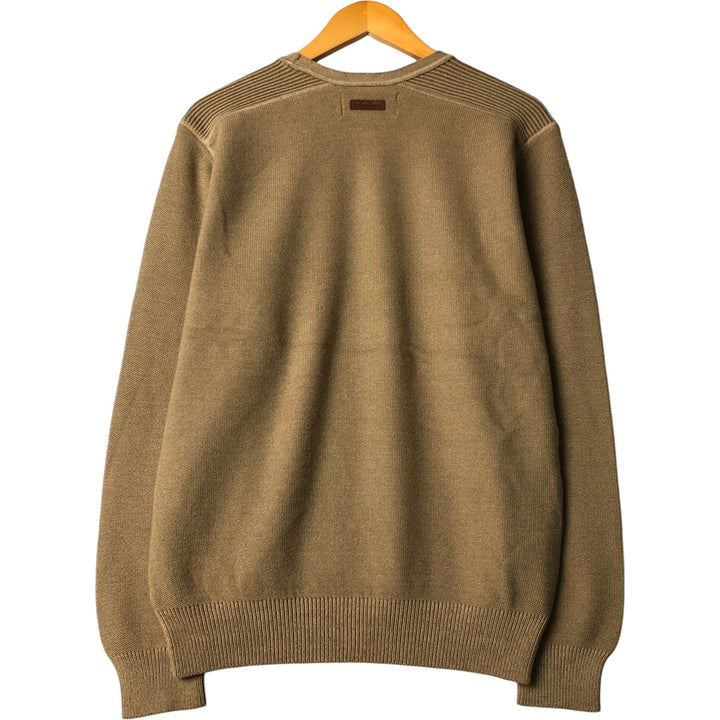 Marlboro Classics Cotton Knit Sweater, Men's Size L cotton Beige type Vintage Second Hand