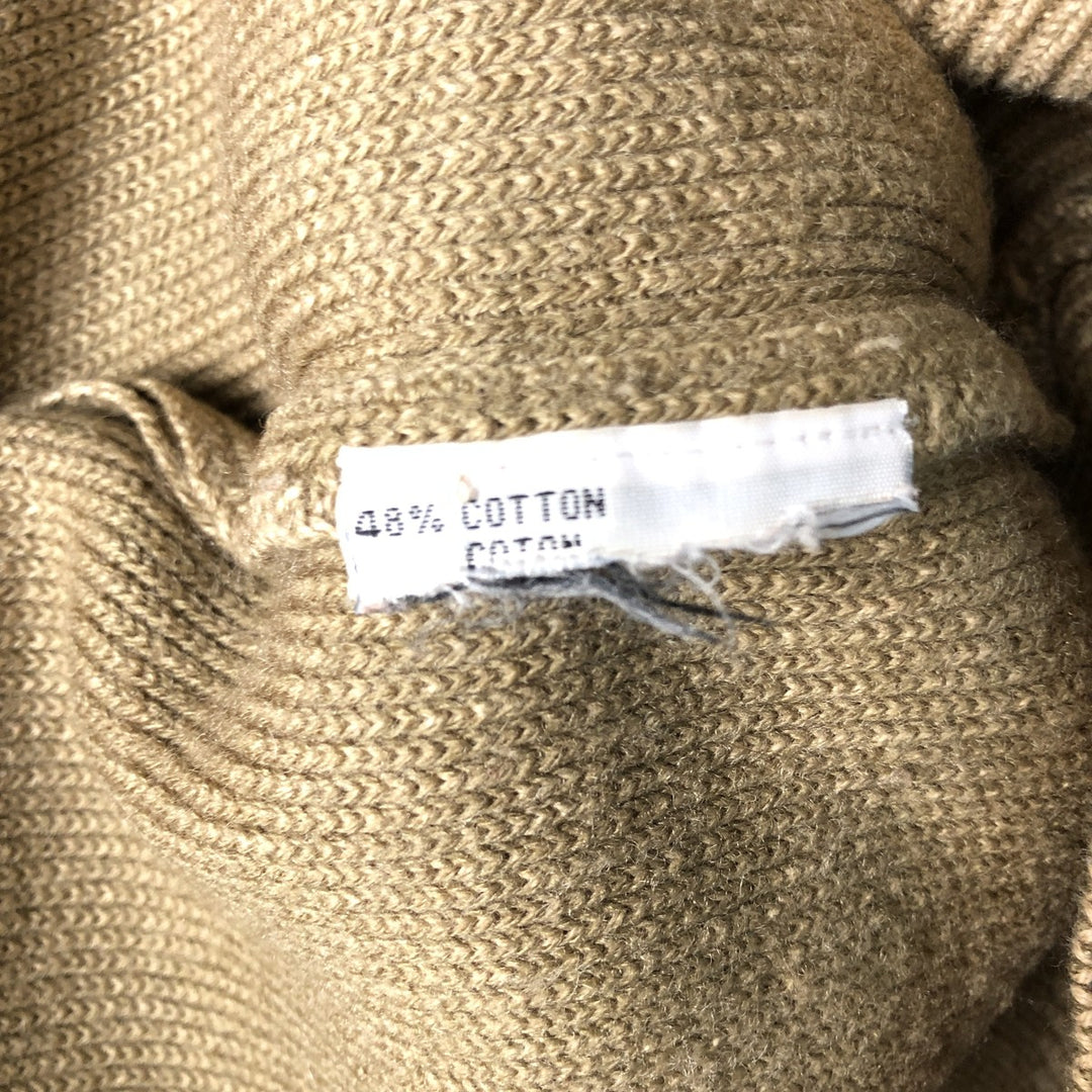 Marlboro Classics Cotton Knit Sweater, Men's Size L cotton Beige type Vintage Second Hand
