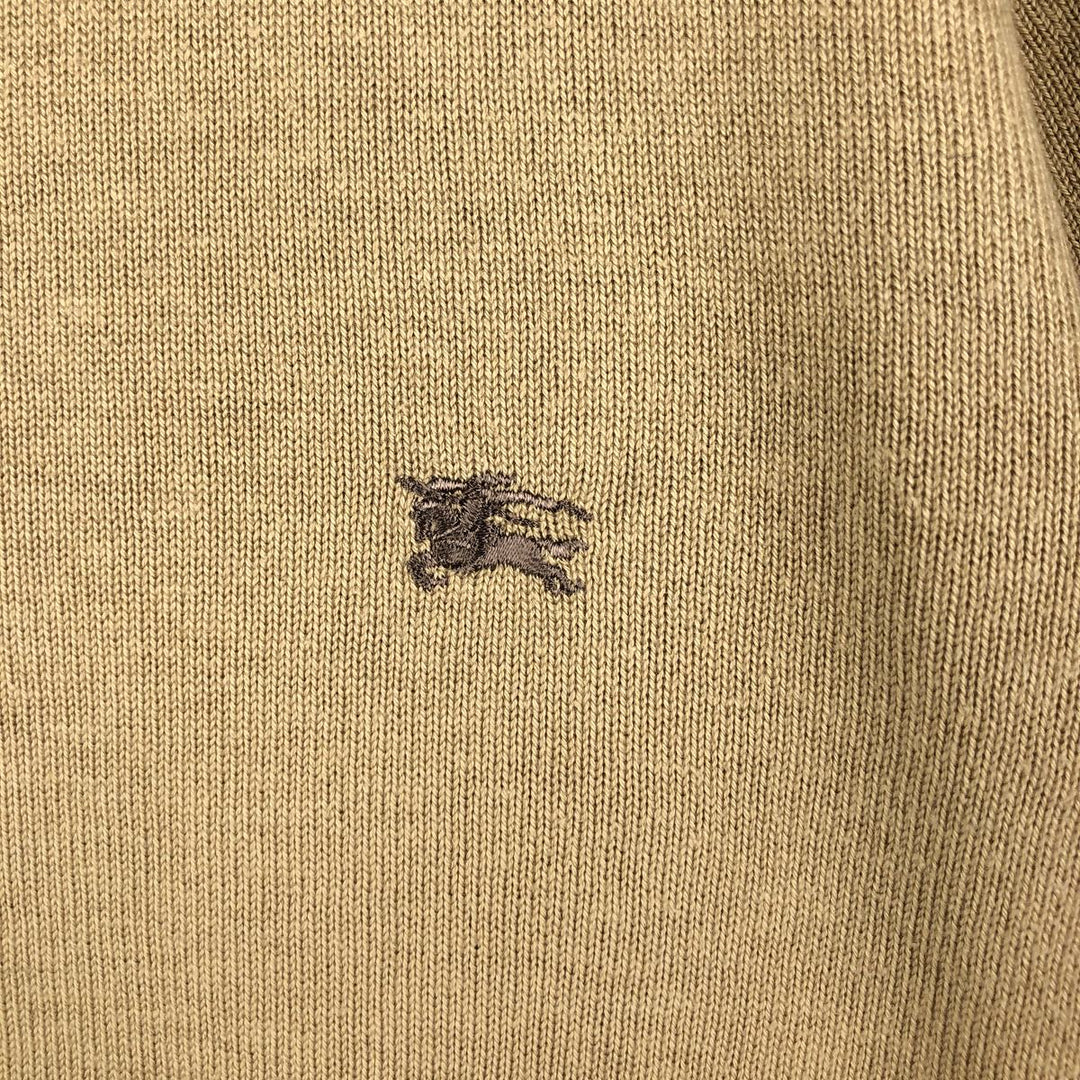 Burberry's BURBERRY LONDON V-neck cotton knit sweater, Made in Spain, Men's XL cotton Beige type Vintage Second Hand