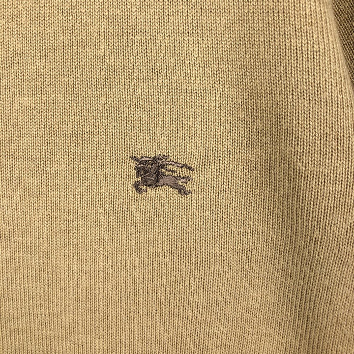Burberry's BURBERRY LONDON V-neck cotton knit sweater, Made in Spain, Men's XL cotton Beige type Vintage Second Hand