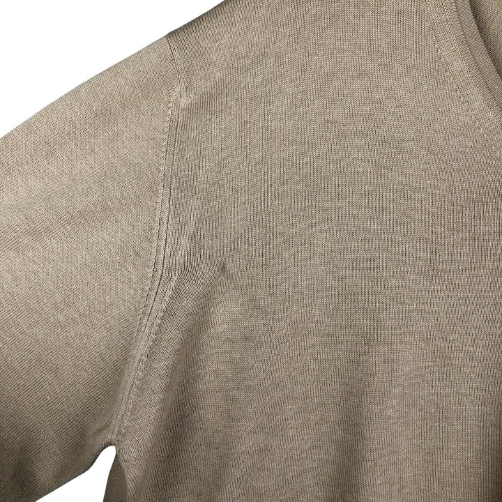 Burberry's BURBERRY LONDON V-neck cotton knit sweater, Made in Spain, Men's XL cotton Beige type Vintage Second Hand