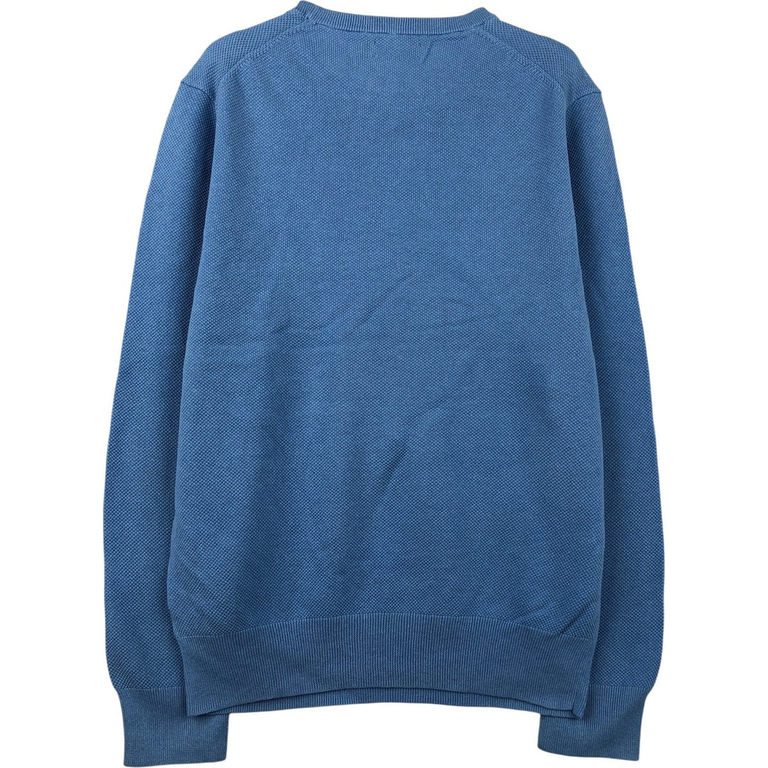 Ralph Lauren POLO RALPH LAUREN linen and cotton knit sweater, men's size M linen Blue type light blue Vintage Second Hand