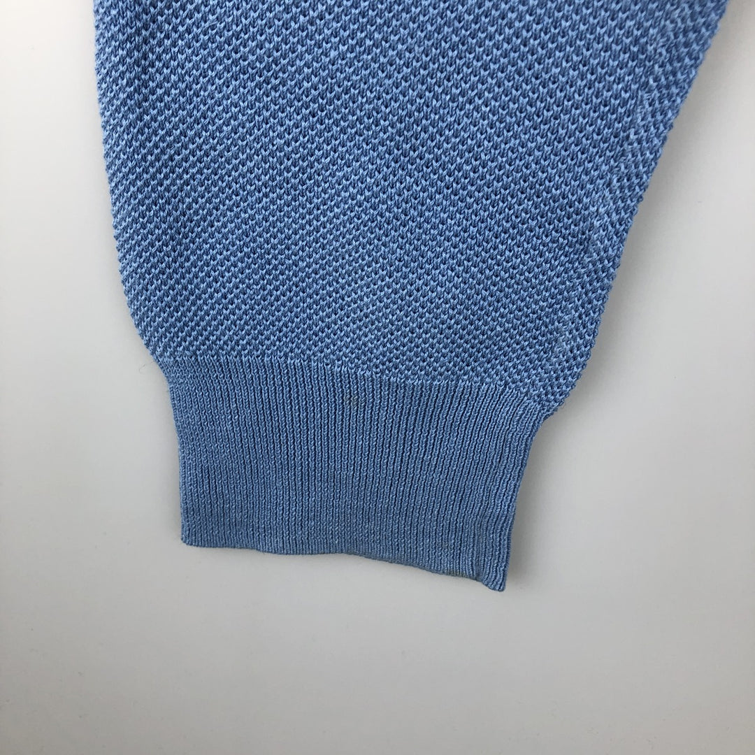 Ralph Lauren POLO RALPH LAUREN linen and cotton knit sweater, men's size M linen Blue type light blue Vintage Second Hand