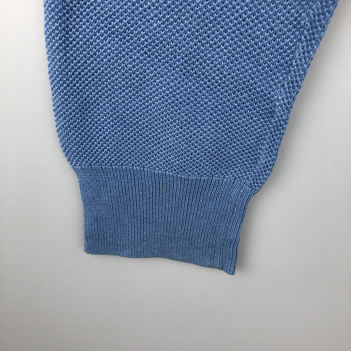 Ralph Lauren POLO RALPH LAUREN linen and cotton knit sweater, men's size M linen Blue type light blue Vintage Second Hand